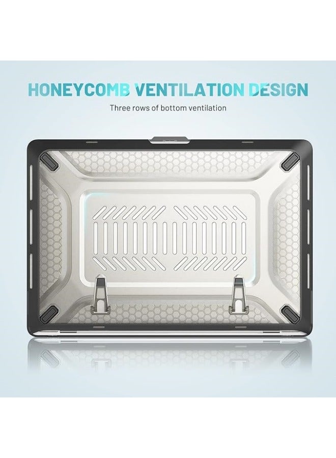 Compatible with MacBook Pro 16 Inch M3 Pro/Max (2023)  M2 Pro/Max A2780 (2023)  M1 Pro/Max A2485 (2021),Anti-Scratching Protective Case with Foldable Stand - Image 5