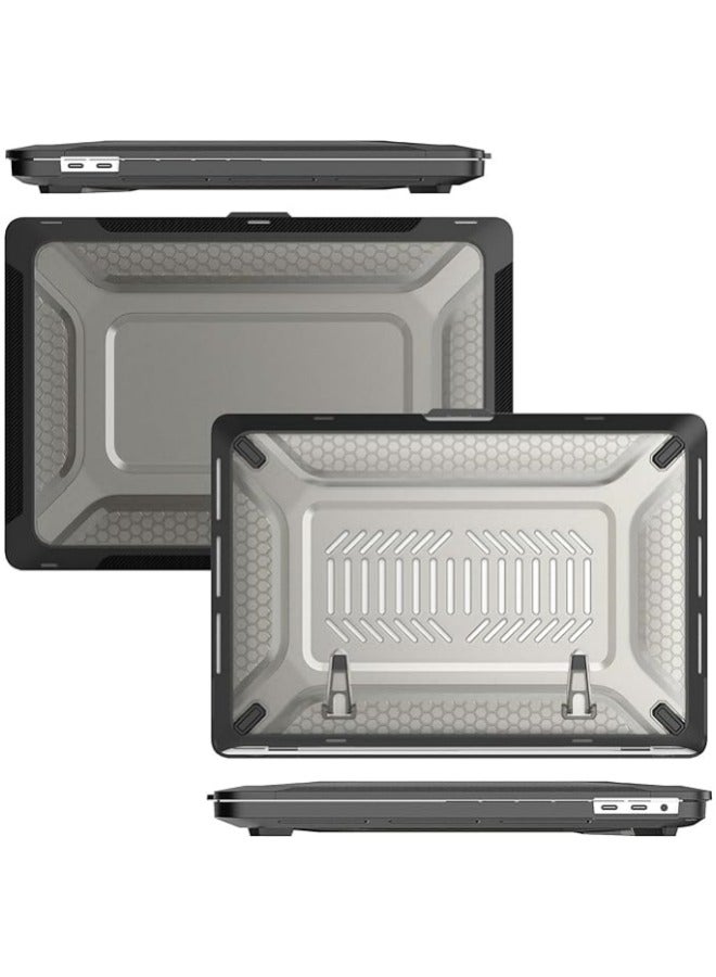 Compatible with MacBook Pro 16 Inch M3 Pro/Max (2023)  M2 Pro/Max A2780 (2023)  M1 Pro/Max A2485 (2021),Anti-Scratching Protective Case with Foldable Stand - Image 2
