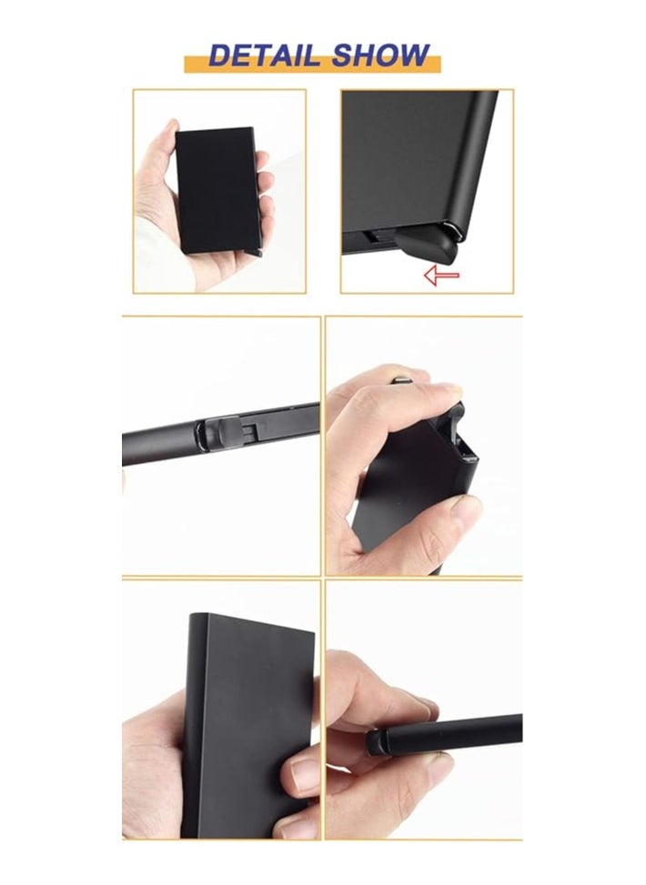 حافظة بطاقات وبطاقات الهوية للجنسين من الالومنيوم-اسود - pzsku/Z74BA031151F1EED71968Z/45/_/1734972150/7d54bd3d-c27f-469e-8609-e212cd5f8717