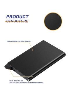 Generic smart wallet for men and women anti theft aluminium pop up travel card holder  - Image 5