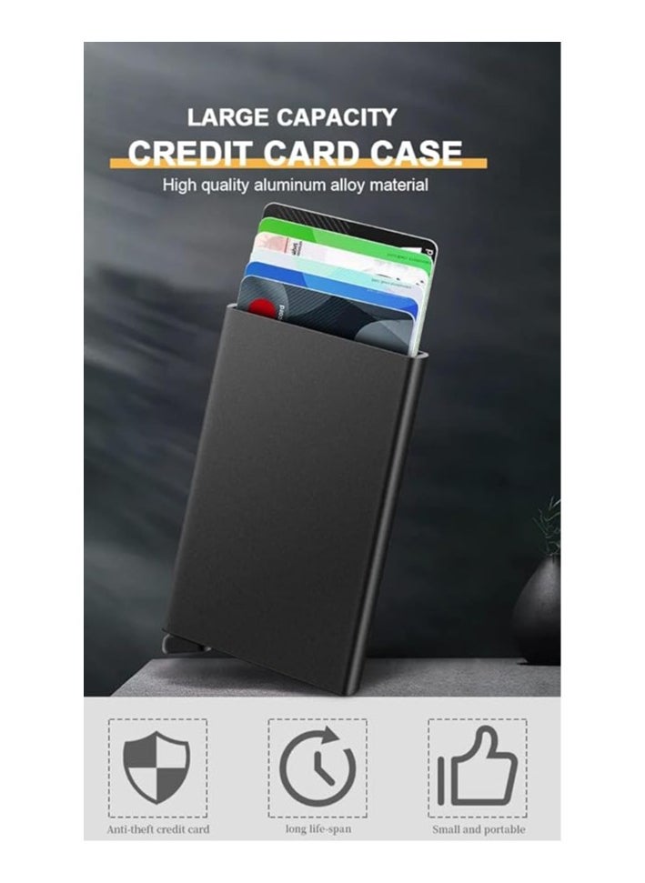 Generic smart wallet for men and women anti theft aluminium pop up travel card holder  - Image 4