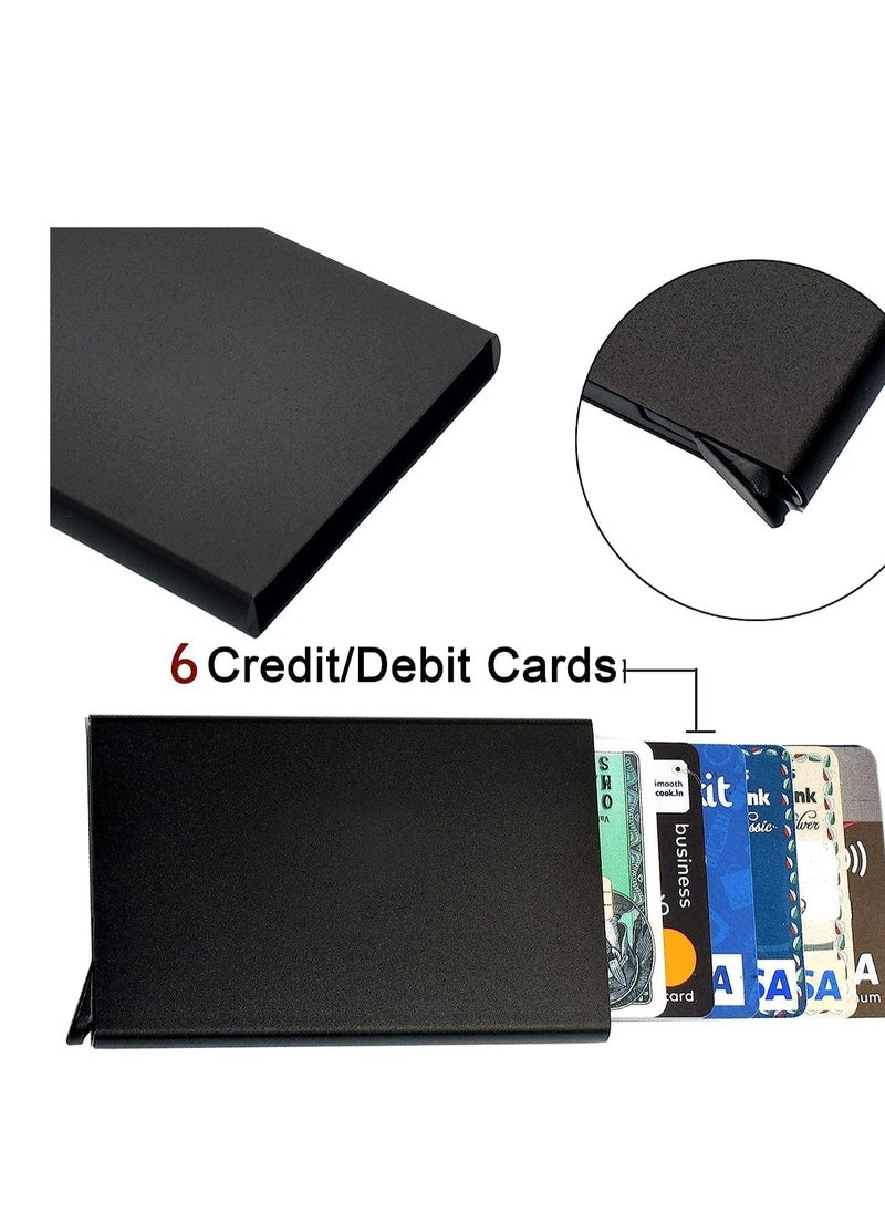 Generic - smart wallet for men and women anti theft aluminium pop up travel card holder - Image 1