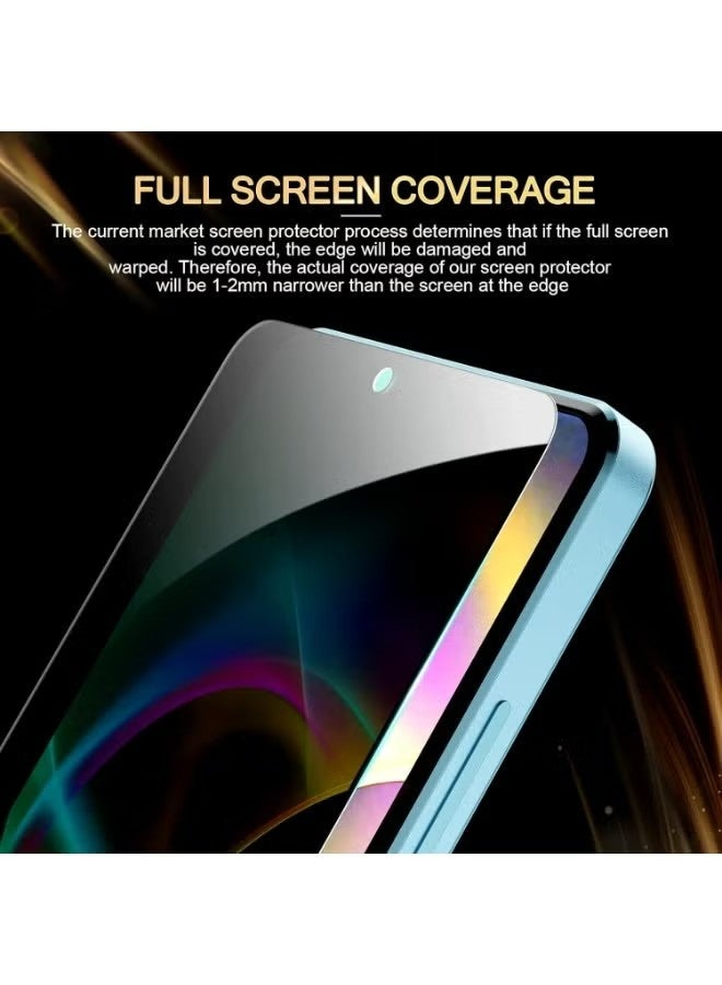 SNBFA 4 حزمة شرف X9d 5G HD كامل الخصوصية مكافحة التندق حامي الشاشة ، مكافحة التندق حامي الشاشة الزجاجية المقلصة مع كاميرا عدسة حامي متوافق مع شرف X9d 5G - Image 5