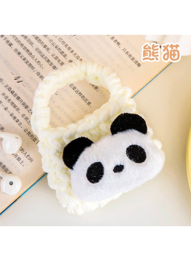 Cartoon Doll Coin Purse Cute Bluetooth Headset Acoustic Storage Bag Hand-woven Wool Coin Purse
