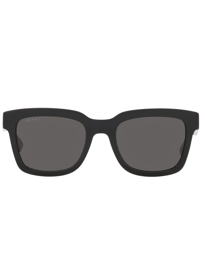Gucci Men Black Square Sunglasses with Dark Grey lenses GG0001SN-001 52mm - Image 3