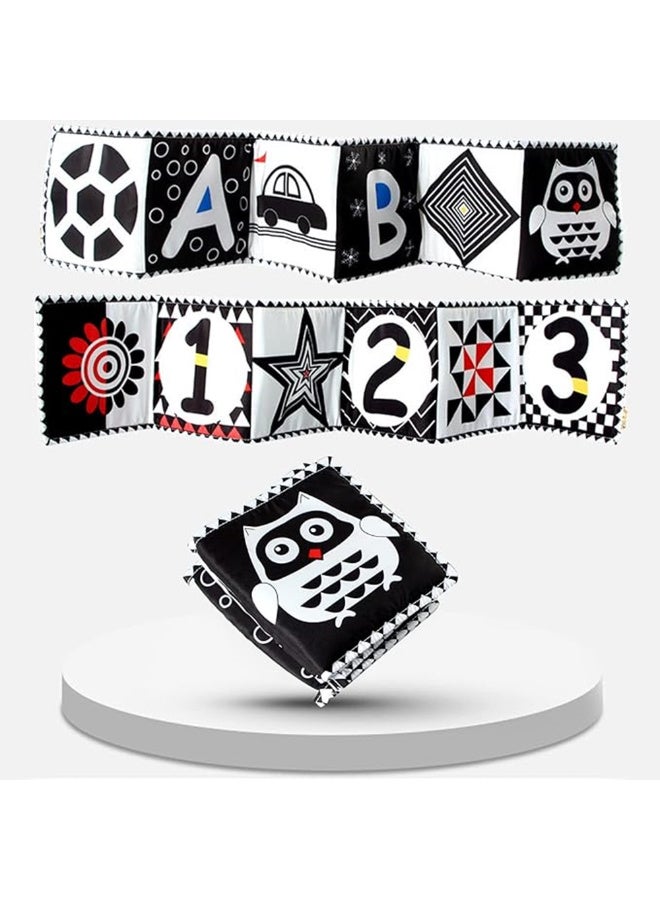 MiniMe High-Contrast Crib Bumper Strips | 0–6 Months | Black & White | Cotton & Velvet | 8 Panels & Foam Padding & Fabric Ties & Machine Washable & Stimulates Educational Visual Development - Image 5