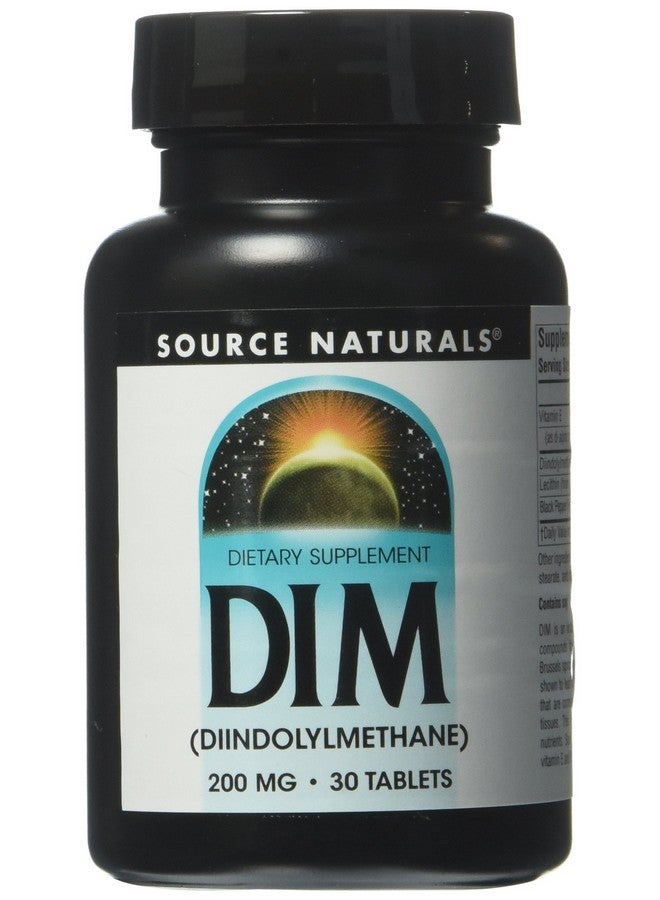 Source Naturals سورس ناتشورالز DIM، دايندوليلميثان 200 ملغ مع بيوبيرين، فيتامين E والمزيد - 30 قرص - Image 4