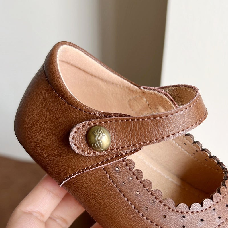 2024 New Children'S Soft Sole Small Leather Shoes Baby Toddler Shoes Retro All-Match 1-3-6 Years Old Princess Shoes - Image 4