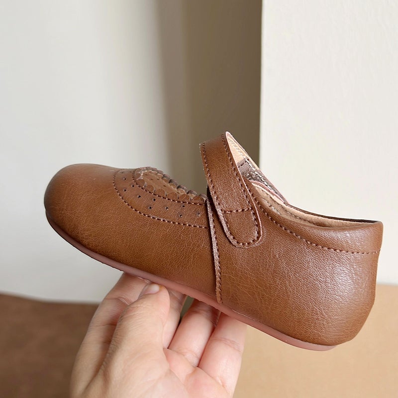 2024 New Children'S Soft Sole Small Leather Shoes Baby Toddler Shoes Retro All-Match 1-3-6 Years Old Princess Shoes - Image 5