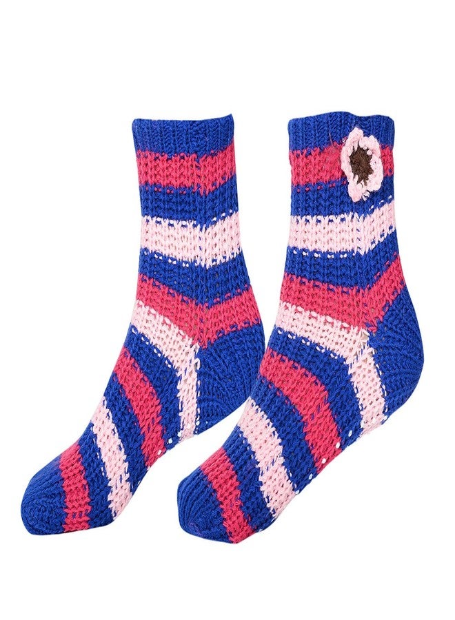 Finix Girl's Warm Knitted Ankle Socks (Multicolour, Free Size)