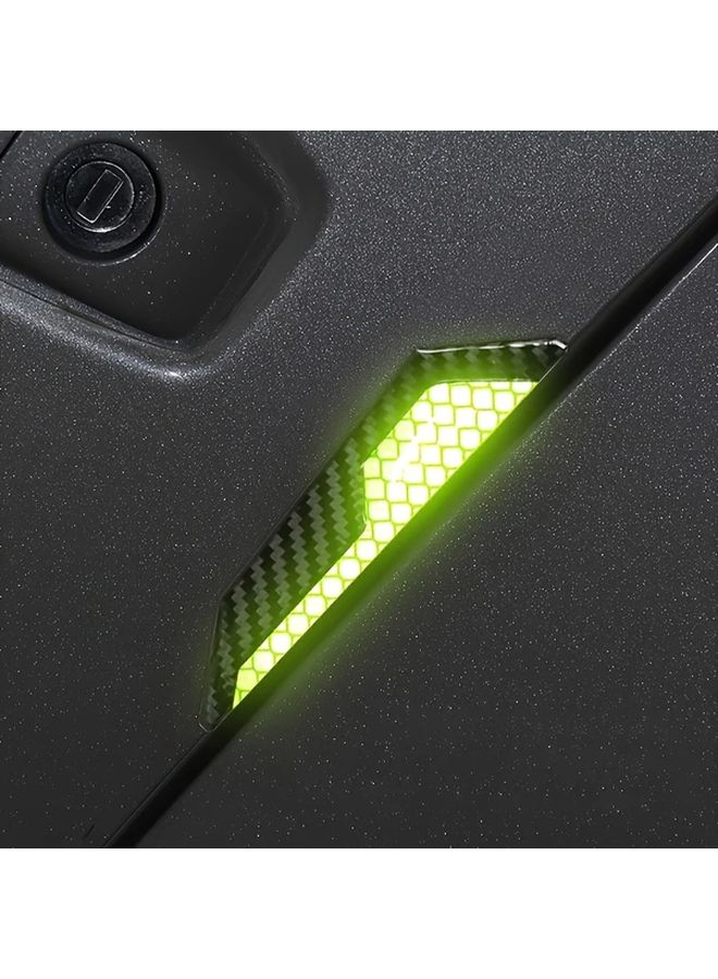 Black Green Reflective Car Door Decals Anti Collision Scratch Resistant Night Safety Stickers - Image 4