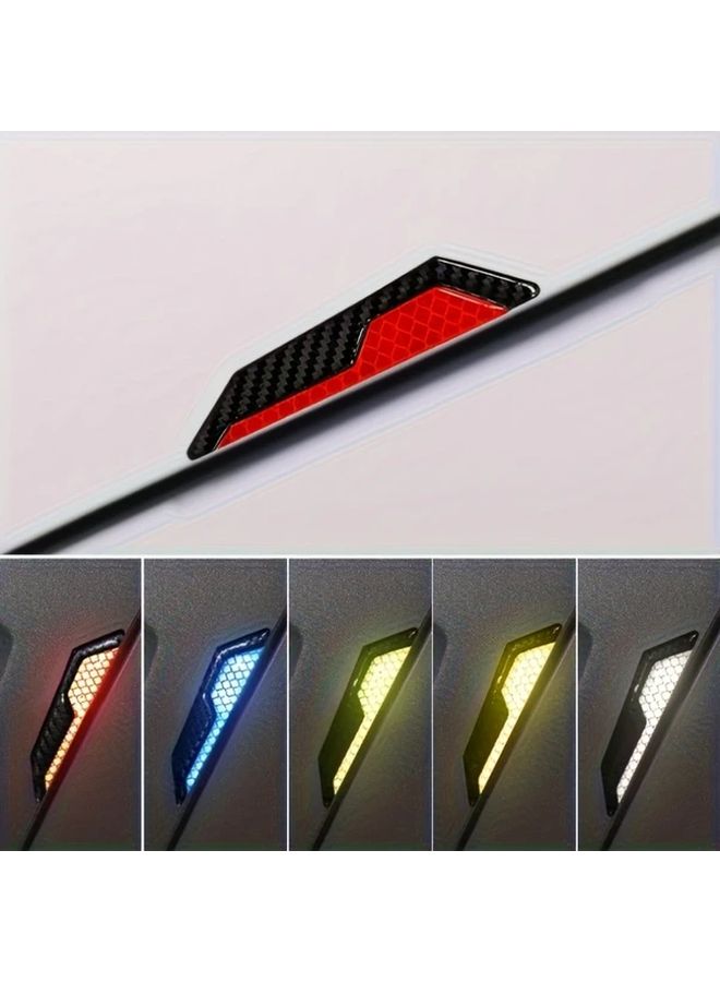Black Green Reflective Car Door Decals Anti Collision Scratch Resistant Night Safety Stickers - Image 5