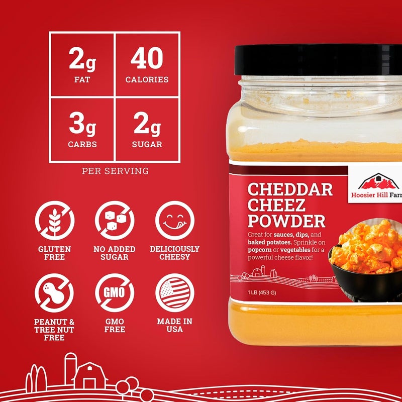 Hoosier Hill Farm Cheddar Cheez Powder - 1 lb - Image 4