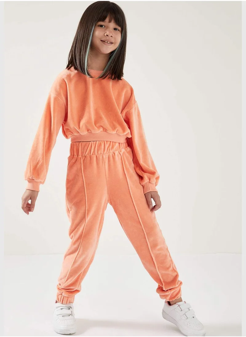 DeFacto Relaxed Fit Velor Tracksuit