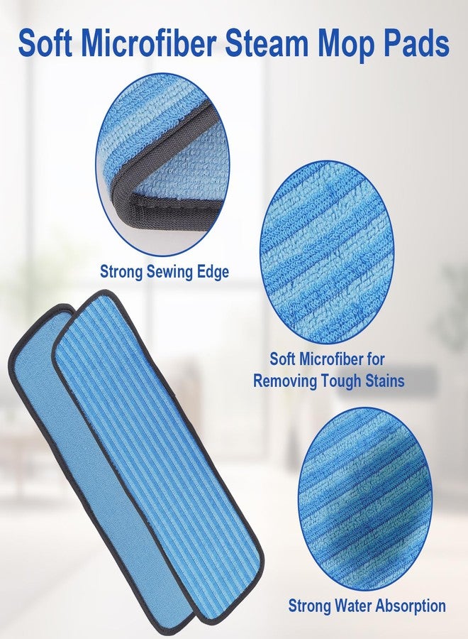 GreeSuit Microfiber Steam Mop Pads Compatible with Wagner Spraytech Steam Cleaner(905e, 915e, 925e), Washable & Reusable Microfiber Steam Mop Cloth - Image 3