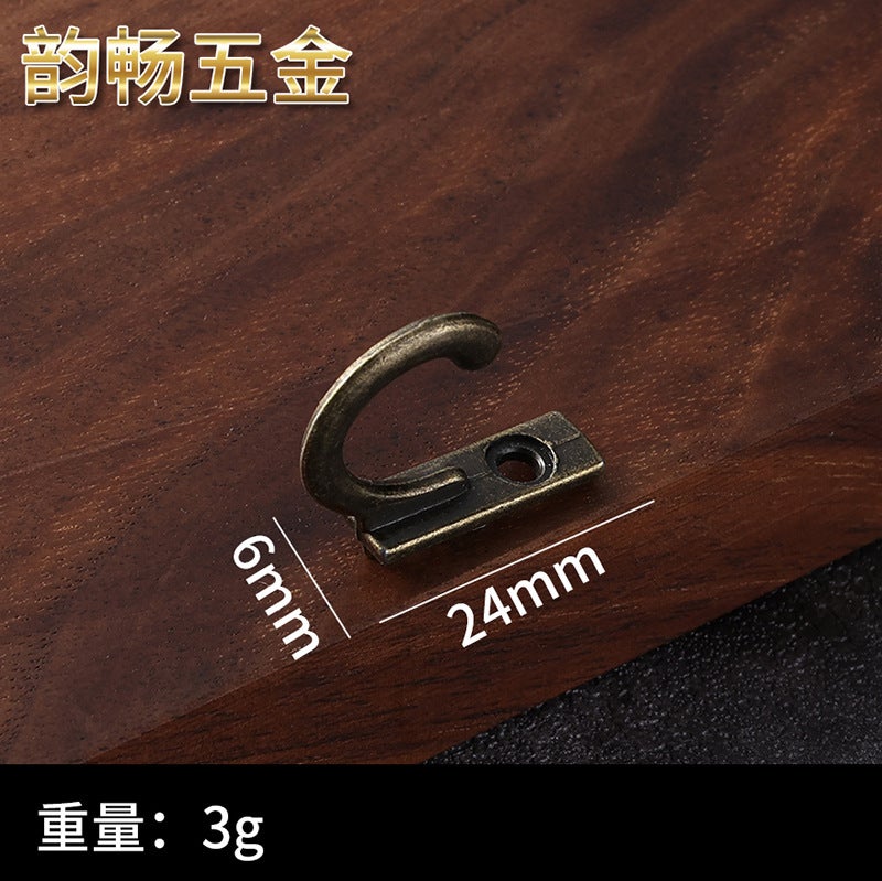 general Zinc Alloy Single Coat Hook Antique Style Wall Mount for Clothes Scarves - Image 1