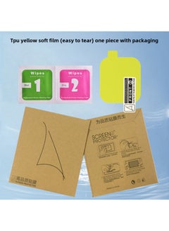 Applicable To Huami Active Watch Film PMMA Composite Hot Bending Full Screen TPU Water Coagulation Amazfit Protective Soft Film-Color:TPU Yellow Soft Film (easy To Tear) One Piece-Size:Huami Active