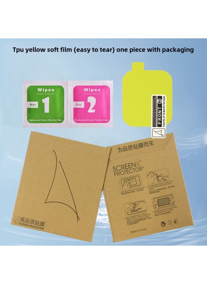 Generic - Applicable To Huami Active Watch Film PMMA Composite Hot Bending Full Screen TPU Water Coagulation Amazfit Protective Soft Film-Color:TPU Yellow Soft Film (easy To Tear) One Piece-Size:Huami Active - Image 1