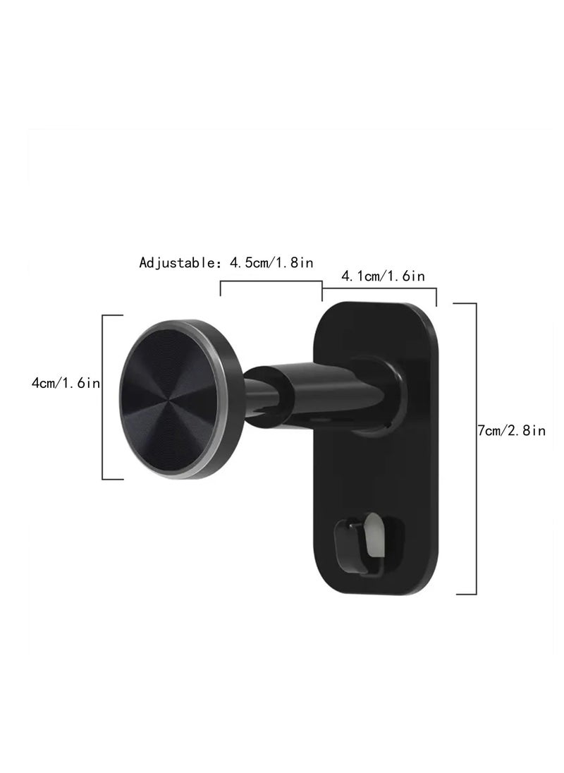 Excefore - Headphone Stand with Hanger Hook, Headphone Hanger  Wall Hooks with Strong Adhesive, Adjustable Stretch Headphones Stand for Universal Gaming Headset, Black - Image 1
