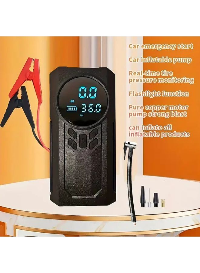 Upgraded Car Battery Starter Kit With 150psi Air Compressor And 44 63oz Gas Oil Engine Jump Starter - Image 1