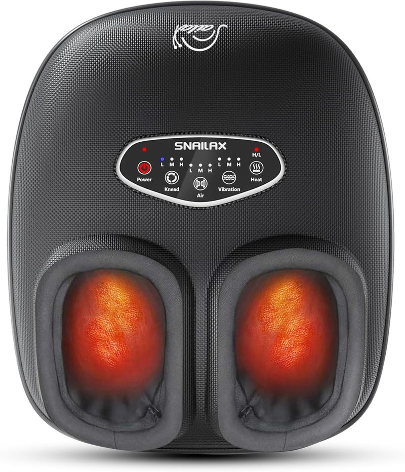 Snailax Snailax Shiatsu Foot Massager with Heat, FSA HSA Eligible, Deep Kneading, Compression, Vibration, Feet Massager Machine for Plantar Fasciitis, Neuropathy, Foot Warmer, Size 13, Gifts for Men, Women 