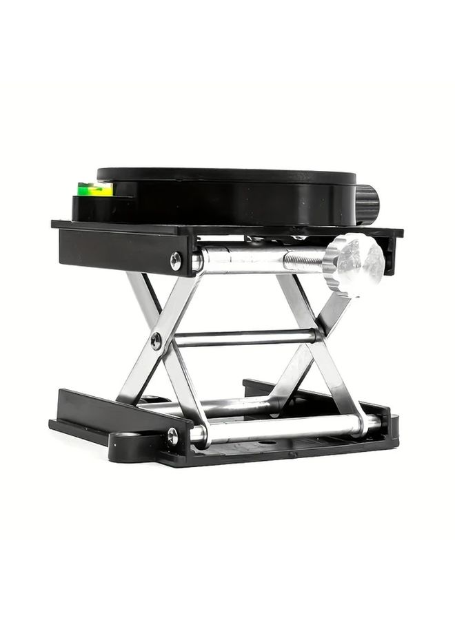 Lift Table Round Aluminum Alloy Spirit Level with 360 Rotating Workbench and Automatic Leveling Stand - Image 4