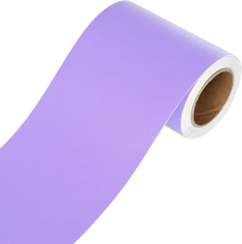 MUNIKESH CREATION Purple Colour Wallpaper Border Peel and Stick Purple Contact Paper for Countertops Border, Wall Corners Stickers and Wall Decor Waterproof Self Adhesive 4x240 Inch - Image 1