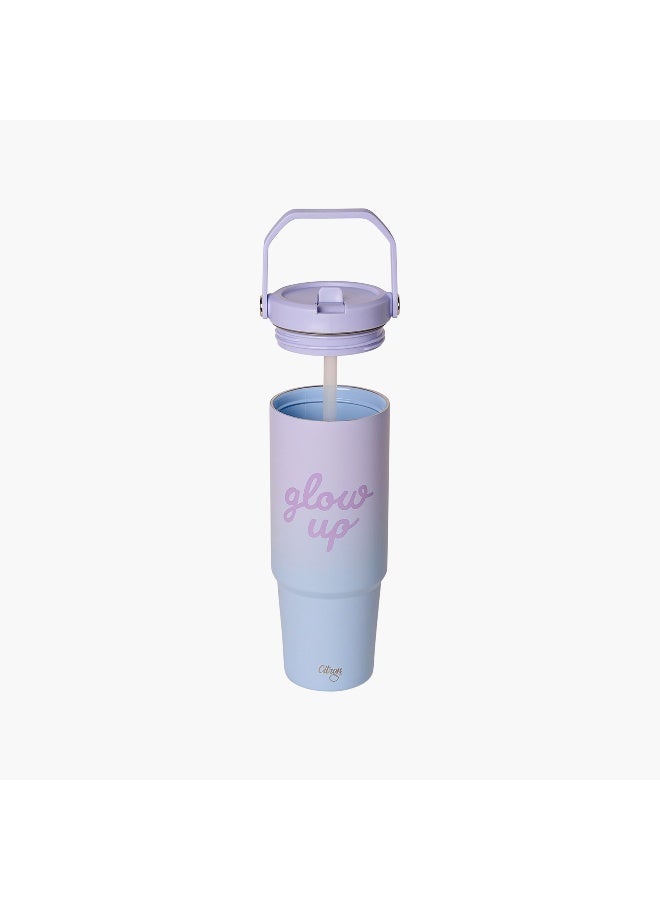 Citron Glow Up Collection Insulated Tumbler-900 Ml-Twisting Lid- (304 Stainless Steel) Multicolor \ 9X30 - Image 3