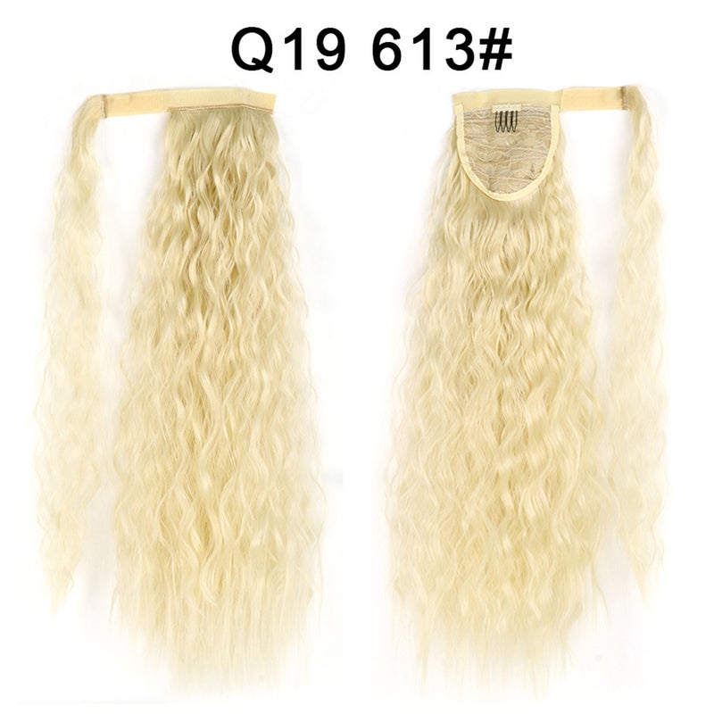 Generic Xuchang Magic Tape Corn Curly Ponytail Extension Q19  613#