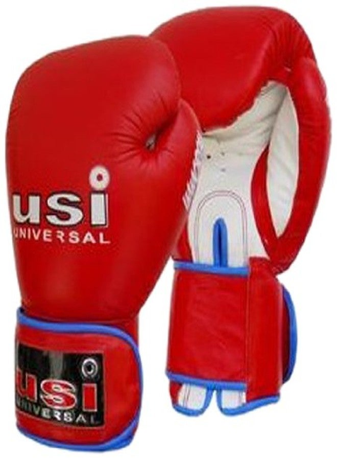 USI Immortal Safe Spar Leather Boxing/Sparring Gloves, 12oz (Red) - Image 2