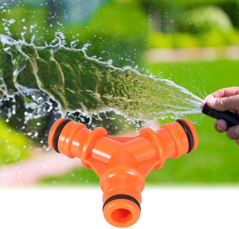 Qiilu 3-Way Hose Connector Splitter Garden Water Splitter with ShutOff Valves (Three-way pacifier) - Image 2