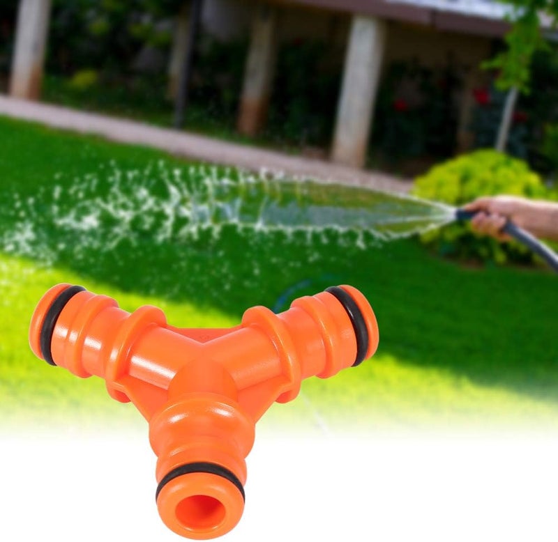 Qiilu 3-Way Hose Connector Splitter Garden Water Splitter with ShutOff Valves (Three-way pacifier) - Image 1