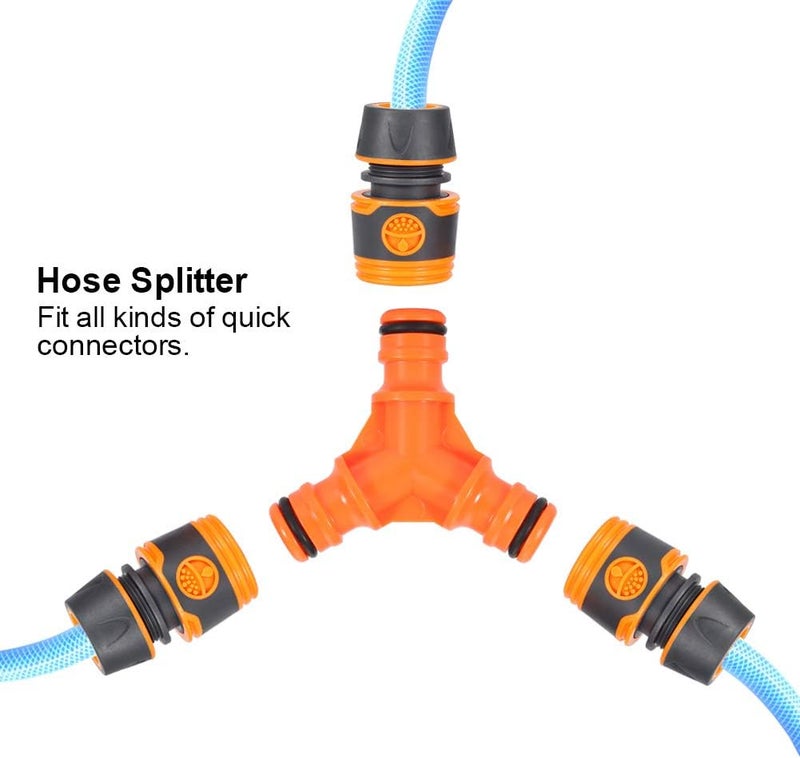 Qiilu 3-Way Hose Connector Splitter Garden Water Splitter with ShutOff Valves (Three-way pacifier) - Image 5