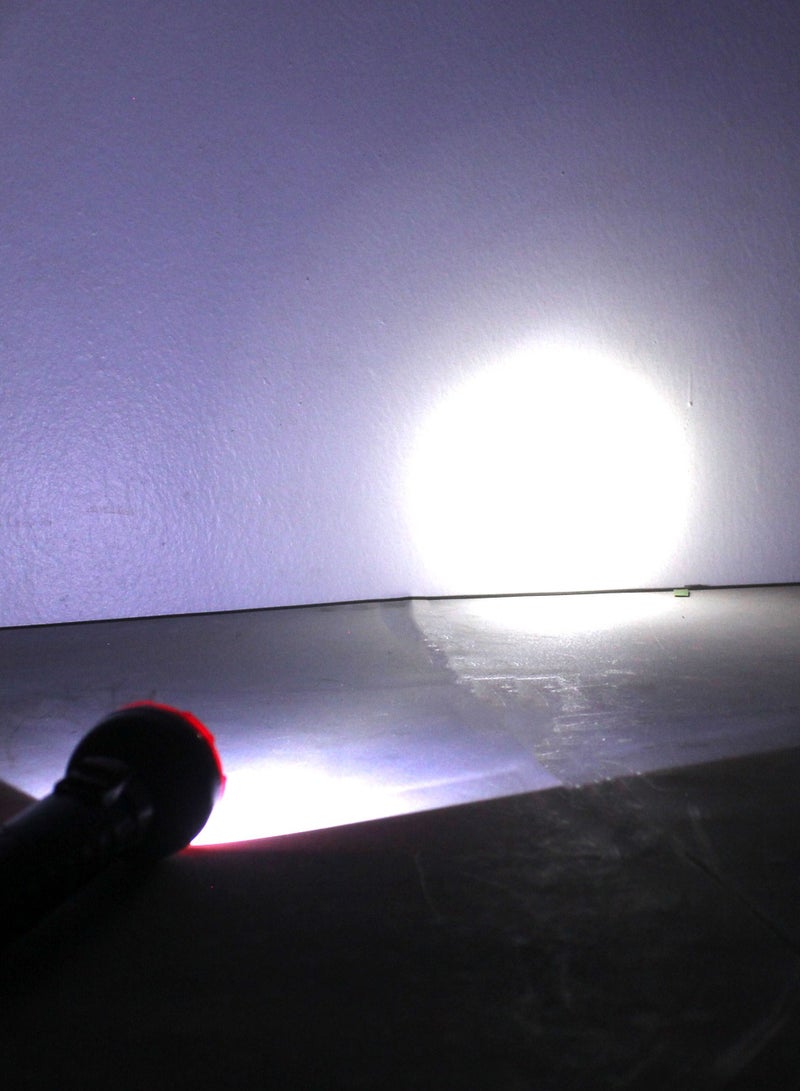 دي إل سي  مصباح يدوي LED قابل لإعادة الشحن dlc-92027 أحمر/أسود - Image 3