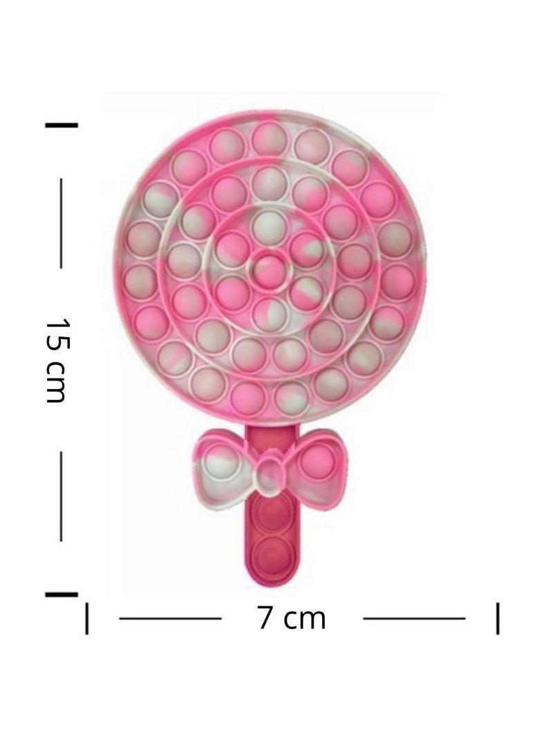 Prime Prime Pop it Lollipop Shaped Bubble fidget stress relief toy for kids and adults - Image 2