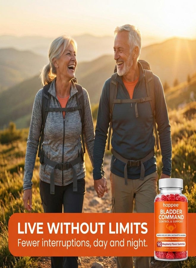 Happee Bladder Control Gummies Supplement Women & Men, Day & Night 90 ct - Image 3