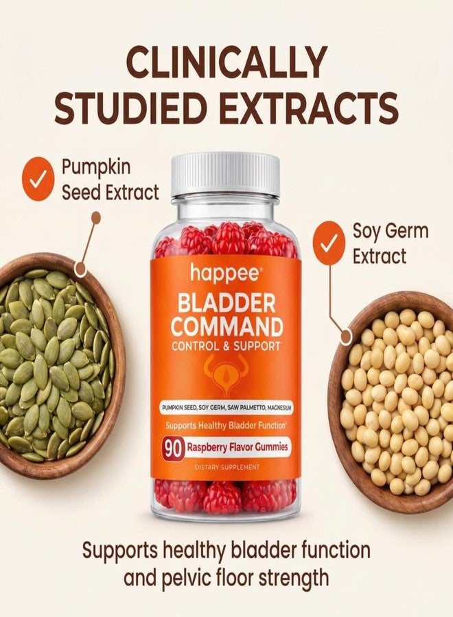 Happee Bladder Control Gummies Supplement Women & Men, Day & Night 90 ct - Image 4