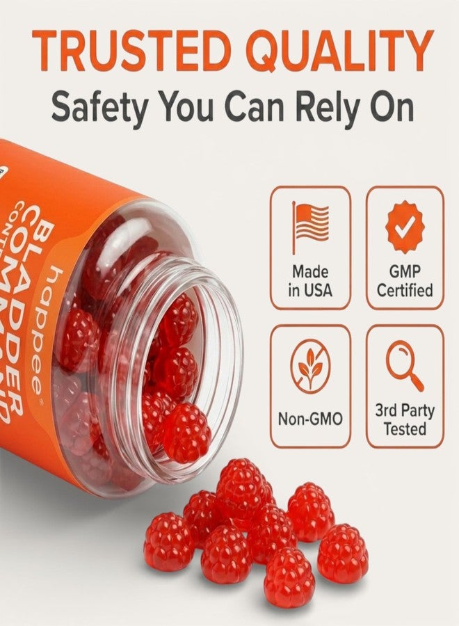 Happee Bladder Control Gummies Supplement Women & Men, Day & Night 90 ct - Image 5