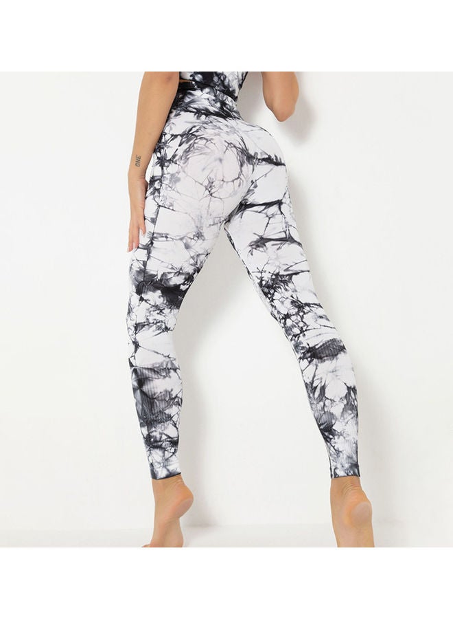 NIBEMINENT Tie-Dye Printed Yoga Pants  - Image 5