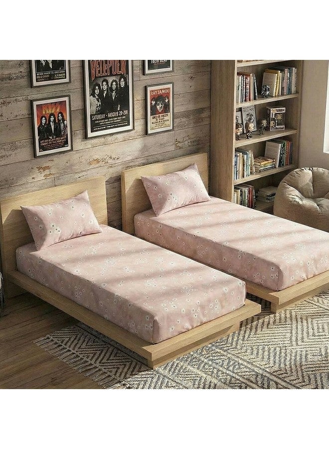 Dahab fitted printed bed sheet 4 pieces (120*200)