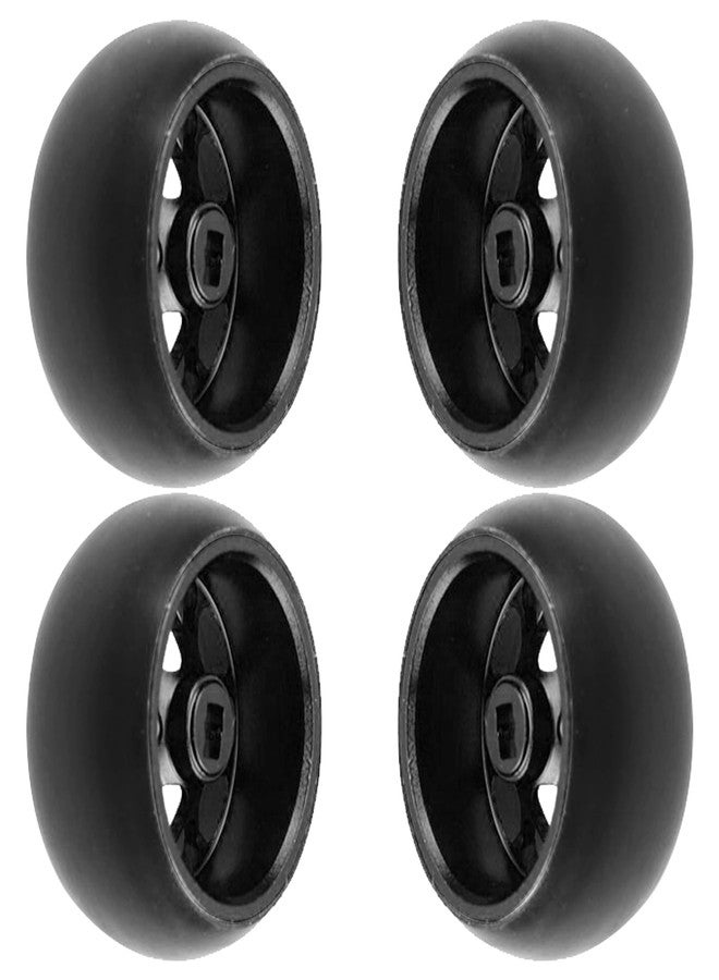 Vgoohobby 4Pack Vgoohobby 1/28 Tires Plastic Drift Car Tyres w/Alloy Wheel Rims Compatible with Wltoys K969 K989 Kyosho Mini-Z Mini-Q Mini-D 1/28 RC Drift Car (Black) - Image 5