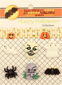 Buttons Galore and More Buttons Galore Happy Halloween Buttonsset Of 6 Cards  - Image 4