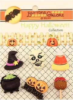 Buttons Galore and More Buttons Galore Happy Halloween Buttonsset Of 6 Cards  - Image 3