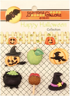 Buttons Galore and More Buttons Galore Happy Halloween Buttonsset Of 6 Cards  - Image 2