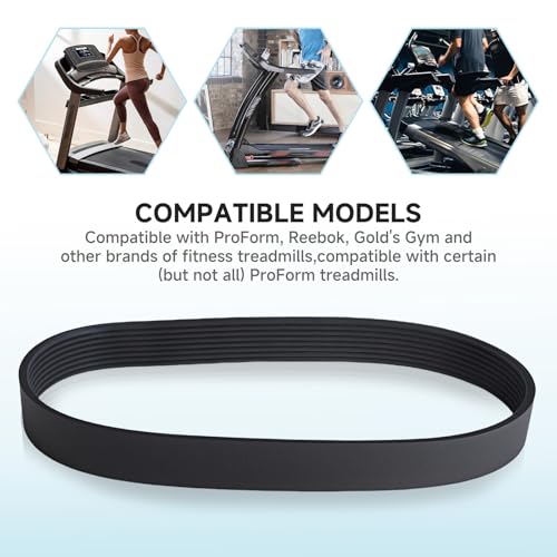 Filloman 292525 Treadmill Drive Belt Replacement Compatible with ProForm, Reebok, Gold's Gym, HealthRider Exercise Machines & Fitness Equipment - Image 3