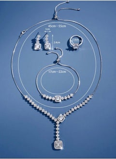 Jewelry For Life Luxury Jewellery Set For  Women Inlaid With Zirconia  - Image 5