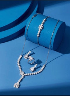 Jewelry For Life Luxury Jewellery Set For  Women Inlaid With Zirconia  - Image 4