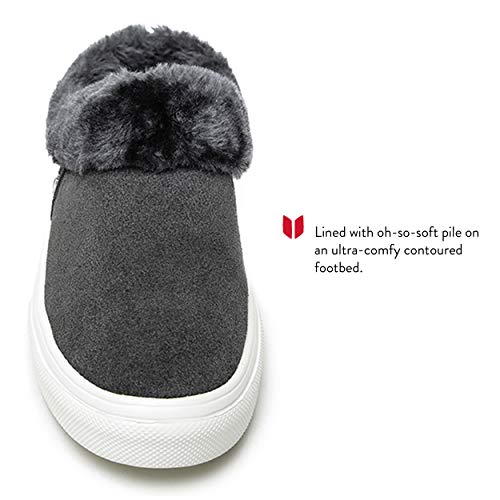 Minnetonka Women's Windy Casual Suede Slip-On Sneakers 6 M Charcoal - Image 3
