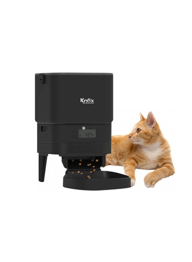 Knox Powering Generations 4L Automatic Pet Feeder for Cats & Dogs, Programmable Timer, Portion Control, Dual Power, Waterproof Design, Built-in Desiccant Box, Food Stuck Sensor, Anti Ant Technology - Image 1