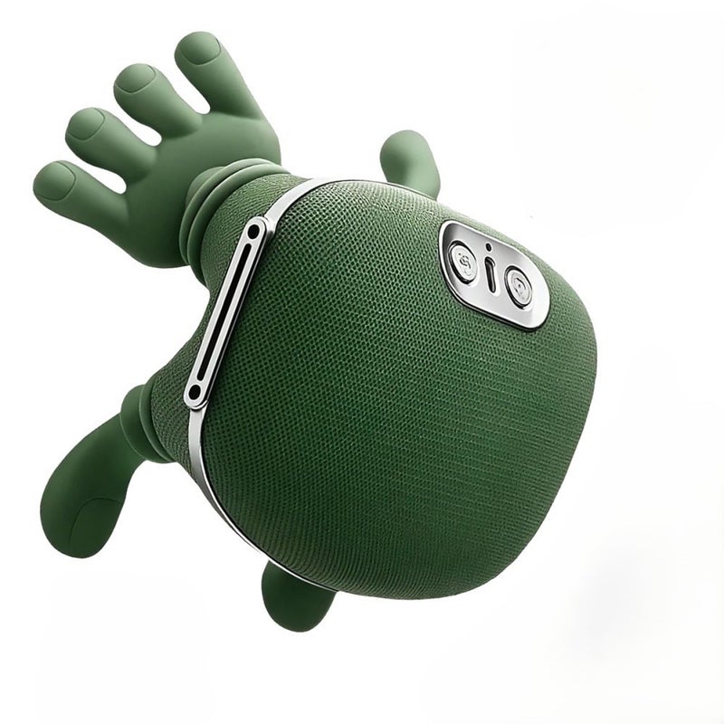 Shoulder and neck massager, fully automatic and efficient human hand kneading hot compress massager (green) - Image 1